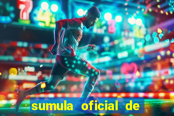 sumula oficial de futebol 7 society excel